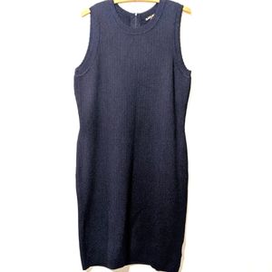 Brooks Brothers Navy Sleeveless Sheath Dress XL